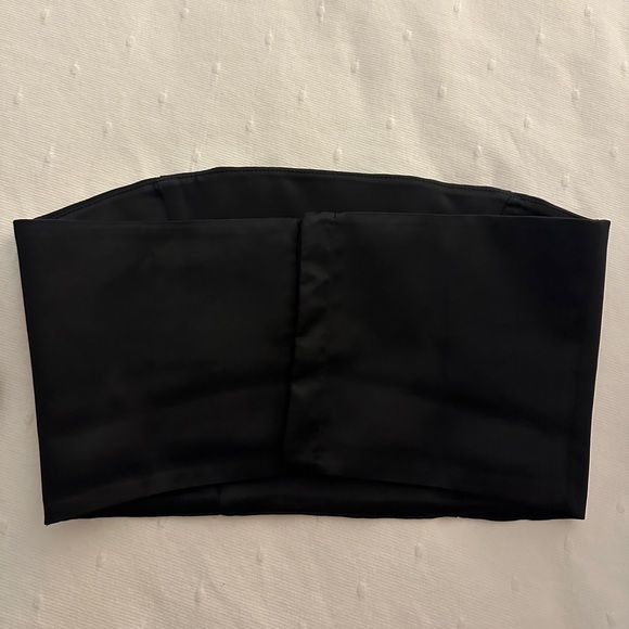 Zara Satin Effect Crop Top - Picture 2 of 5
